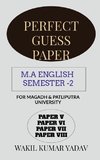 PERFECT GUESS PAPER M.A ENGLISH  SEMESTER -2