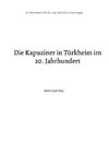 Die Kapuziner in Türkheim im 20. Jahrhundert