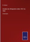 Annalen des Königreichs Italien 1861 bis 1863