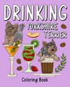 Drinking Yorkshire Terrier Coloring