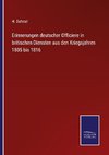 Erinnerungen deutscher Officiere in britischen Diensten aus den Kriegsjahren 1805 bis 1816