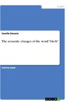 The semantic changes of the word 