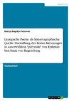 Liturgische Poesie als historiographische Quelle. Darstellung des Ersten Kreuzzuges in auserwählten 