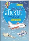 Metallic-Sticker Malbuch. Flugzeuge