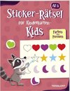 Sticker-Rätsel für Kindergarten-Kids. Farben und Formen