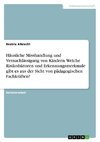 Häusliche Misshandlung und Vernachlässigung von Kindern. Welche Risikofaktoren und Erkennungsmerkmale gibt es aus der Sicht von pädagogischen Fachkräften?