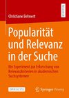 Popularität und Relevanz in der Suche