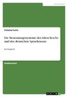 Die Benennungssysteme des Alten Reichs und des deutschen Sprachraums