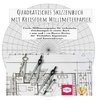 Quadratisches Skizzenbuch mit Kreisform Millimeterpapier