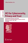 HCI for Cybersecurity, Privacy and Trust