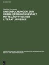 Untersuchungen zur Überlieferungsgestalt mittelägyptischer Literaturwerke