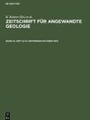 Zeitschrift für Angewandte Geologie, Band 16, Heft 9/10, September/Oktober 1970