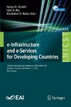 e-Infrastructure and e-Services for Developing Countries