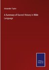 A Summary of Sacred History in Bible Language