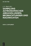 Sammlung astronomischer Abhandlungen, Beobachtungen und Nachrichten, Band 4, Supplement, Sammlung astronomischer Abhandlungen, Beobachtungen und Nachrichten Band 4, Supplement