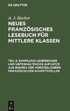 Neues französisches Lesebuch für mittlere Klassen, Teil 2, Sammlung lehrreicher und unterhaltender Aufsätze aus einigen der vorzüglichern französischen Schriftsteller