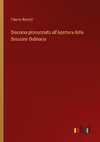 Discorso pronunziato all'Apertura della Sessione Ordinaria