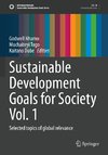 Sustainable Development Goals for Society Vol. 1