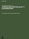 Chemisches Zentralblatt / Sachregister, 137. Jahrgang, 1966, Teil III: Pfllanzen-Zytron