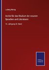 Archiv für das Studium der neueren Sprachen und Literaturen