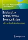 Erfolgsfaktor Unternehmenskommunikation - besser verstehen, besser entscheiden