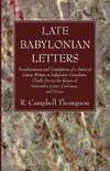 Late Babylonian Letters