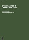 Orientalistische Literaturzeitung, Jahrgang 39, Number 5, Mai 1936