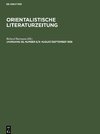 Orientalistische Literaturzeitung, Jahrgang 39, Number 8/9, August/September 1936