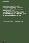 Landwirtschaftliches Zentralblatt / Abteilung IV. Veterinärmedizin, Jahrgang 8, Nummer 9, September 1963