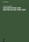 Sowjetunion und Deutschland 1922¿1933