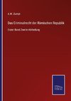 Das Criminalrecht der Römischen Republik