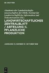 Landwirtschaftliches Zentralblatt / Abteilung II. Pflanzliche Produktion, Jahrgang 13, Number 10, Oktober 1968