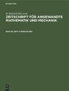 Zeitschrift für Angewandte Mathematik und Mechanik, Band 60, Heft 2, Februar 1980