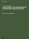 Zeitschrift für Angewandte Mathematik und Mechanik, Band 60, Heft 11, November 1980