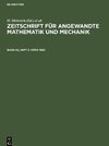 Zeitschrift für Angewandte Mathematik und Mechanik, Band 60, Heft 3, März 1980