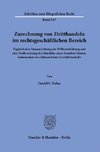 Zurechnung von Dritthandeln im rechtsgeschäftlichen Bereich.