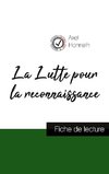 La Lutte pour la reconnaissance de Axel Honneth (fiche de lecture et analyse complète de l'oeuvre)