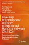 Proceedings of the International Conference on Industrial and Manufacturing Systems (CIMS-2020)