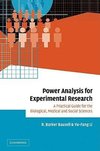 Power Analysis for Experimental Research