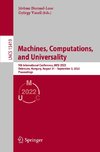 Machines, Computations, and Universality