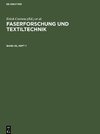 Faserforschung und Textiltechnik, Band 26, Heft 7, Faserforschung und Textiltechnik Band 26, Heft 7