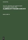 Albrecht-Thaer-Archiv, Band 8, Heft 1-3, Albrecht-Thaer-Archiv Band 8, Heft 1-3