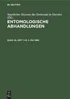 Entomologische Abhandlungen, Band 43, Heft 1-10, 5. Mai 1980