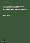 Albrecht-Thaer-Archiv, Band 7, Heft 10, Albrecht-Thaer-Archiv Band 7, Heft 10