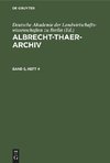 Albrecht-Thaer-Archiv, Band 5, Heft 4, Albrecht-Thaer-Archiv Band 5, Heft 4