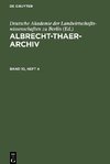 Albrecht-Thaer-Archiv, Band 10, Heft 4, Albrecht-Thaer-Archiv Band 10, Heft 4