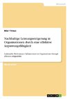 Nachhaltige Leistungssteigerung in Organisationen durch eine effektive Anpassungsfähigkeit