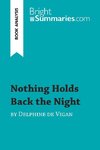 Nothing Holds Back the Night by Delphine de Vigan (Book Analysis)