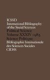 Informa, I: IBSS: Political Science: 1985 Volume 34