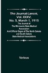 The Journal-Lancet, Vol. XXXV, No. 5, March 1, 1915 ; The Journal of the Minnesota State Medical Association and Official Organ of the North Dakota and South Dakota State Medical Associations